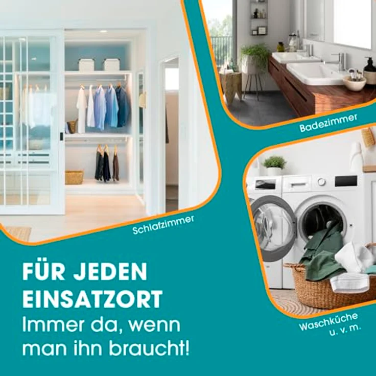 EASYmaxx Wandtrockner platzsparend ausziehbar, Edelstahl Wäscheständer zur Wandmontage, 80 cm Wandwäscheständer kompakter Wäschetrockner zum ausfahren, Flacher Wandwäschetrocker mit 4 m Trockenlänge – Bild 5