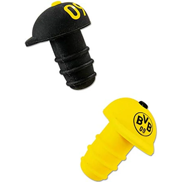 Borussia Dortmund BVB-Flaschenverschluss (2er Set), Schwarz, Gelb, 0 – Bild 2