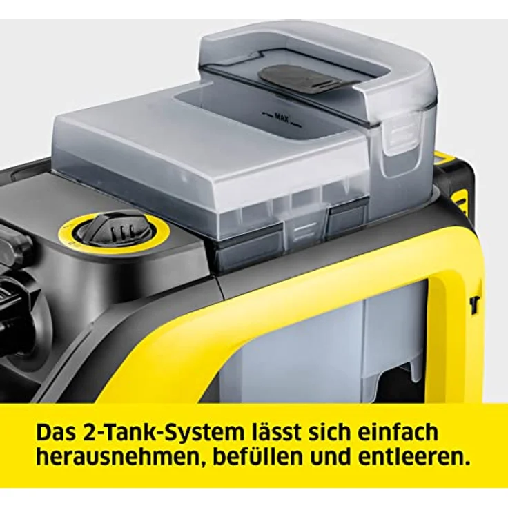 Kärcher SE 3-18 Compact Akku-Waschsauger (Integrierter Sprühschlauch, extra Wasch- und Fugendüse zur Polsterreinigung, 75 mm Arbeitsbreite, Durchspülfunktion, Autoreinigung, ohne Akku und Ladegerät) – Bild 5