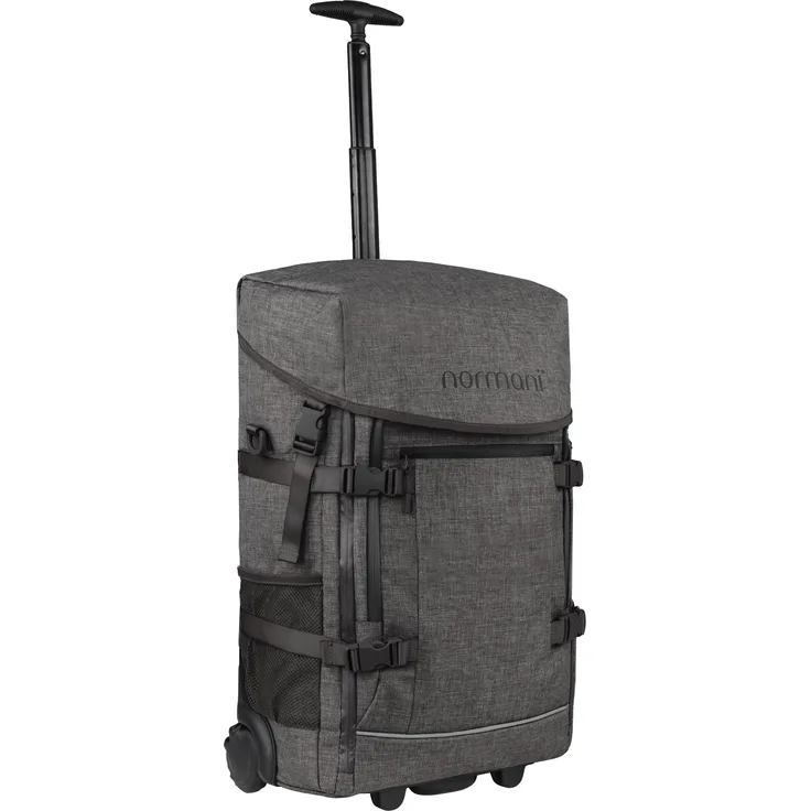 Normani Nara, Koffer und Rucksack-Trolley in Grau, 37 l, Handgepäck mit gepolstertem Laptopfach