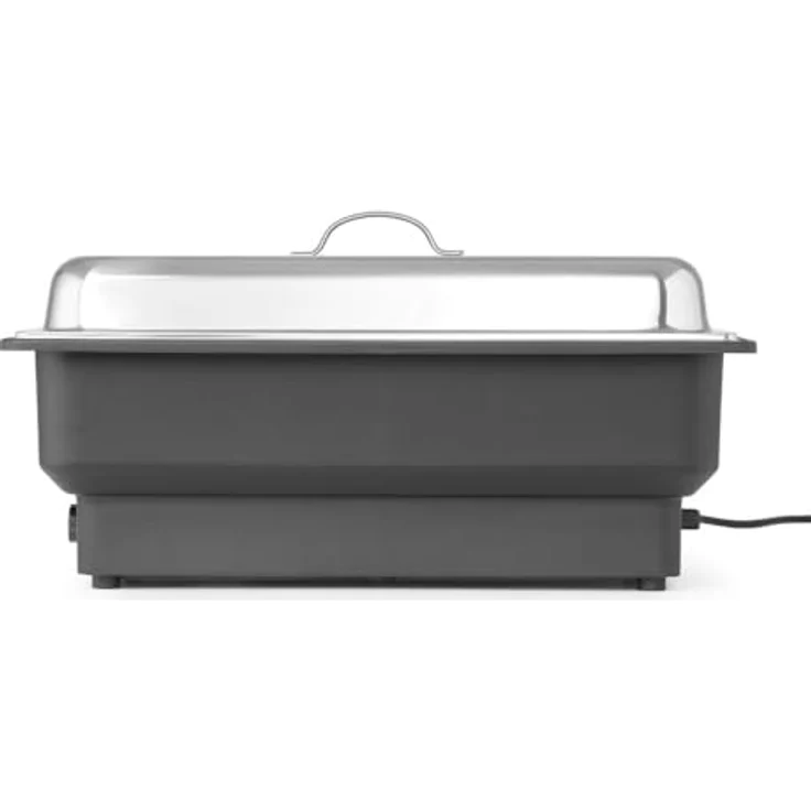 HENDI Chafing dish Tellano, Speisenwärmer, Buffetwärmer, Wärmebehälter, 9L, 230V, 900W, 573x348x(H)284mm, Edelstahl, Polypropylen – Bild 2