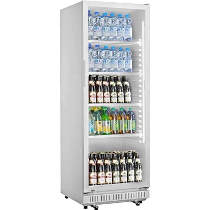 METRO Professional Getränkekühlschrank GSC2360, 347 L, 4 verstellbare Einlegeböden, LED-Beleuchtung, Weiß