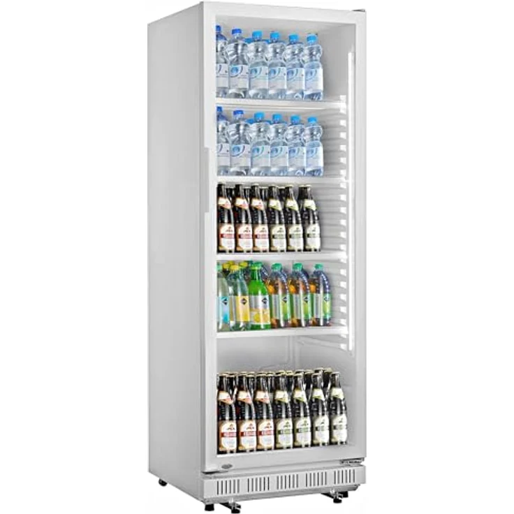 METRO Professional Getränkekühlschrank GSC2360, 347 L, 4 verstellbare Einlegeböden, LED-Beleuchtung, Weiß – Bild 1