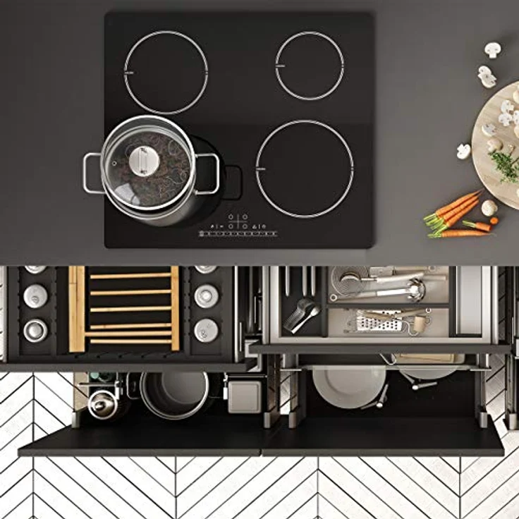 Relaxdays Nudeltrockner, 8 Stangen, lange Pasta platzsparend trocknen, faltbar, Nudelständer Bambus, 28 cm hoch, natur, 28.5 x 35.5 x 26.5 cm – Bild 5