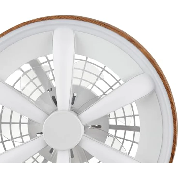 Brilliant LED Deckenleuchte Gaiano mit Ventilator, Ø 48 cm, 48 W, dimmbar, Holz/weiß, Fernbedienung, CCT – Bild 4