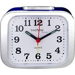 technoline Wecker Modell XL, Quarzuhr mit Weckalarm und Beleuchtung, schwarz