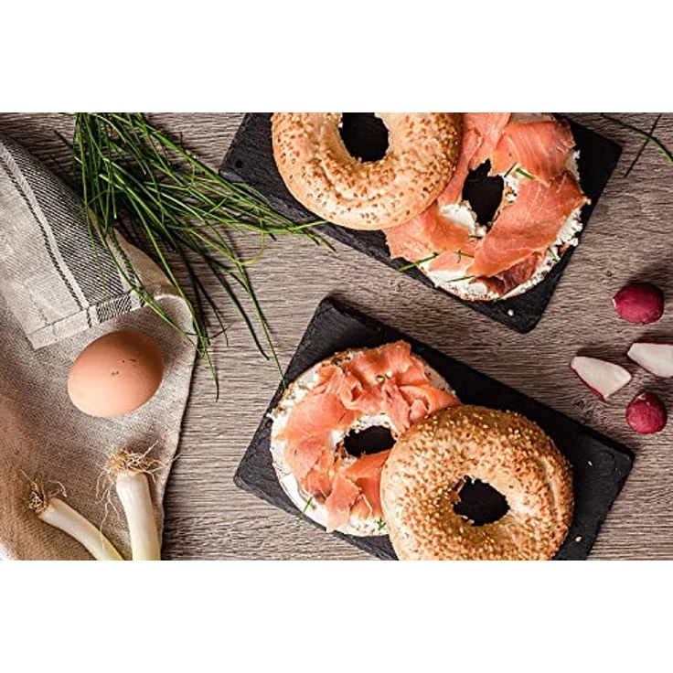 Lurch 85088 FlexiForm Bagels 4fach - Silikonbackform für 4 Bagels (11,8 cm) aus 100% BPA-freiem PlatinSilikon, Braun – Bild 8