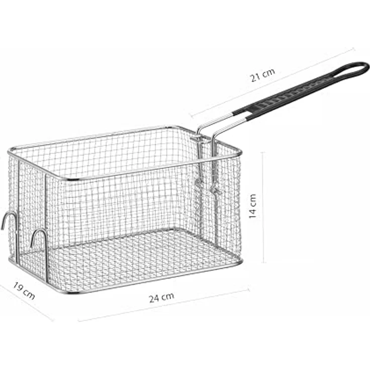HENDI Frittierkorb für 8-Liter-Fritteusen, robuste Konstruktion, 238x190x140mm, ideal für Gastronomie und privaten Gebrauch – Bild 2