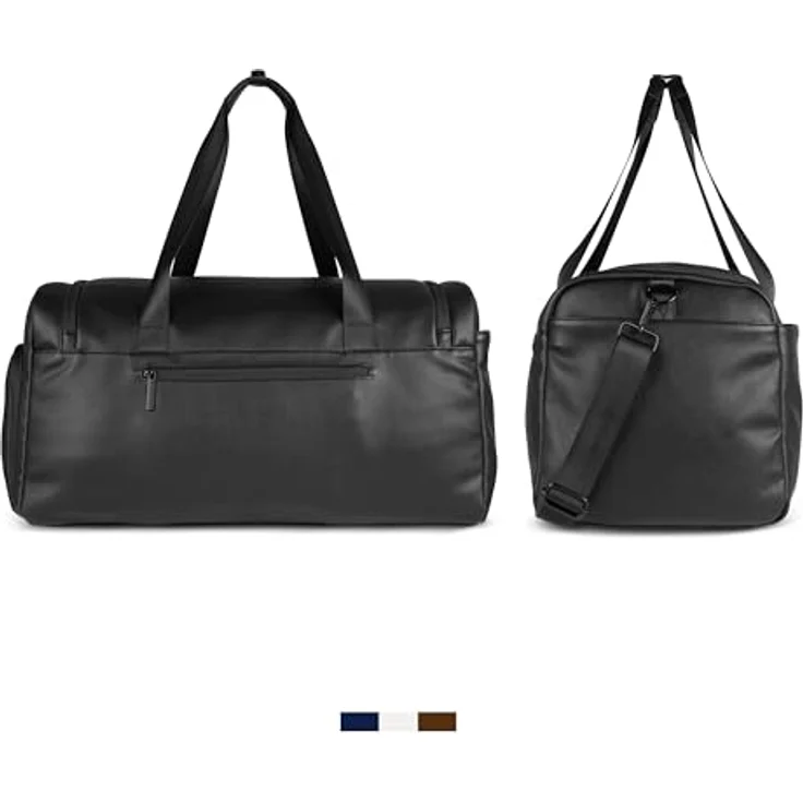 bugatti Rico Weekender Reisetasche, 58 cm, schwarz, 100% Polyurethan – Bild 3