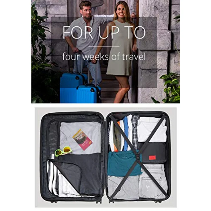 HAUPTSTADTKOFFER - SPREE - Handgepäck Hartschalen-Koffer Trolley Rollkoffer Reisekoffer, 4 Doppel-Rollen, 55 cm, 42 L, Graphite – Bild 2