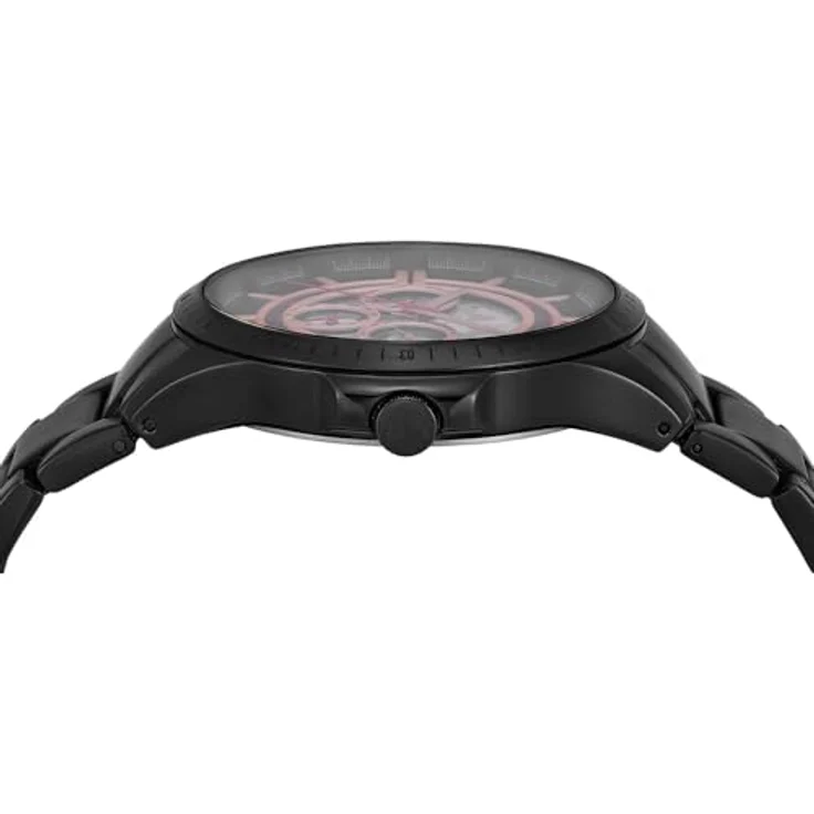Armani Exchange Multifunktionsuhr für Männer, Quarzwerk, 46mm Gehäuse, schwarzes Edelstahlarmband, wasserdicht bis 50m – Bild 5