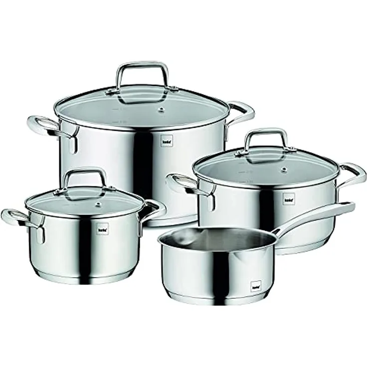 Kela 10201 Flavoria Kochtopf-Set, 18/8 Stainless Steel, 1.3 liters