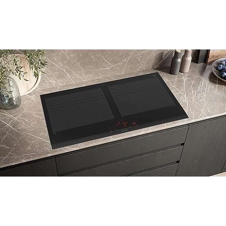 Siemens EX275HXC1E iQ700, Smartes Induktionskochfeld, 90 cm, Schwarz, Mit Rahmen aufliegend, varioInduktion, TouchSlider, Bratensensor Pro - Braten ohne Anbrenngefahr – Bild 3