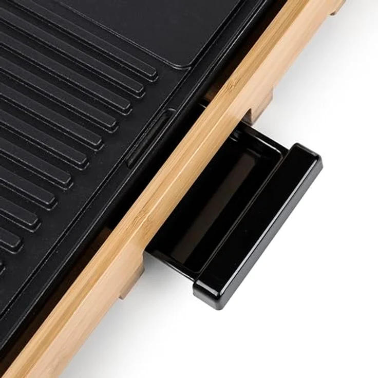 Tristar BP-2641 Grill XL-Kombinierter Teppanyaki-51 x 25,4 cm, Rost, Bambus, Schwarz – Bild 5