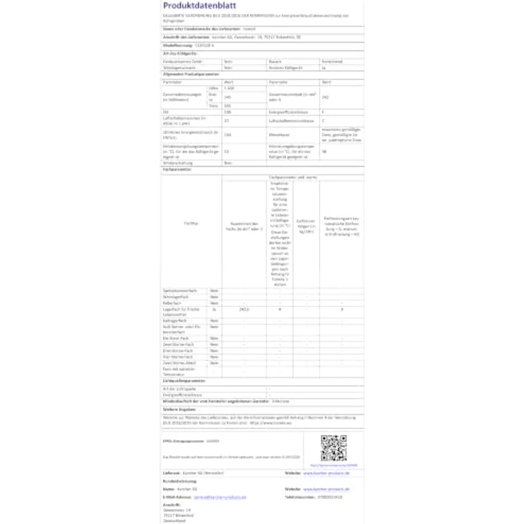 homeX CS2422E-S Kühlschrank ohne Gefrierfach, 242 Liter, freistehend, silber, 143 cm hoch, leise 37 dB, mechanische Temperaturregelung, 5 verstellbare Ablagen – Bild 19