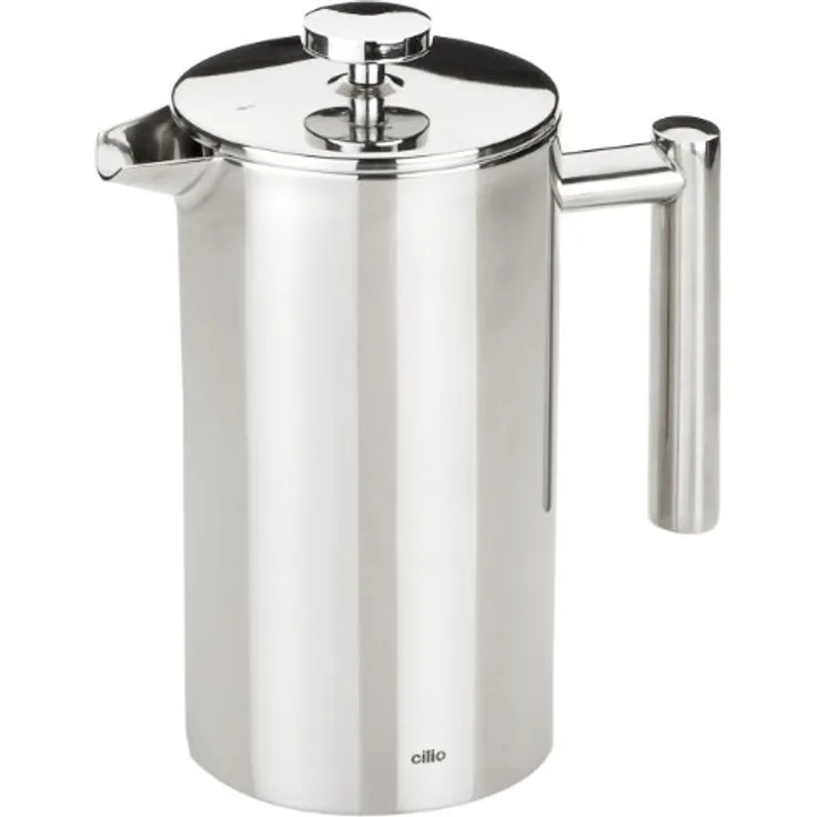 Cilio 540277 Kaffebereiter, Edelstahl, 1L