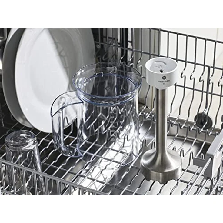 Kenwood HBM40.002 WH Stabmixer triblade XL, 800W, 2 Geschwindigkeiten, Kunststoff, weiß-grau – Bild 5