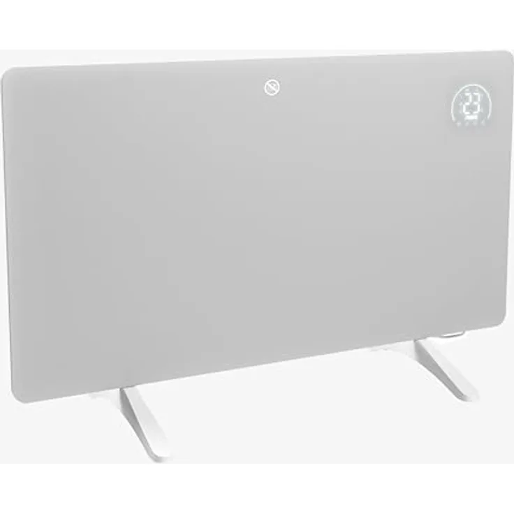 Princess Infrarot-Heizung Connected - Flacher Wandheizkörper - 480 W - Einstellbarer Thermostat bis 50 °C - 24-Stunden-Timer - Wochenprogrammierung - Weiß