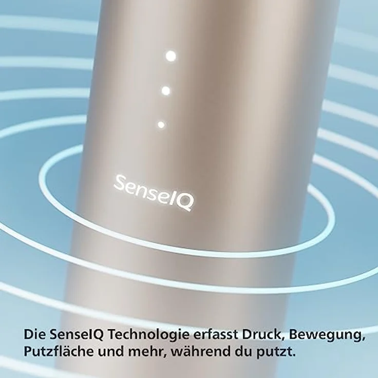 Philips Sonicare Prestige 9900 HX9992/11, Schallzahnbürste mit SenseIQ-Technologie, Erkennung, Anpassung + Pflege, All-in-One-Bürstenkopf, KI-gesteuerte Sonicare App, Champagner – Bild 6