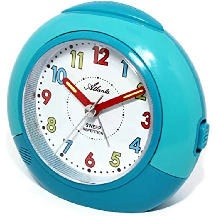 Atlanta Quarzwecker 1708/5, Kinderwecker mit beleuchtetem Zifferblatt, ideal als Geschenk – Bild 2