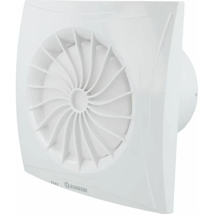 Blauberg Sileo 100 mm, Badventilator mit leisem Betrieb (25 dB), IP45 Wasserschutz, weiße Oberfläche, Rückschlagklappe