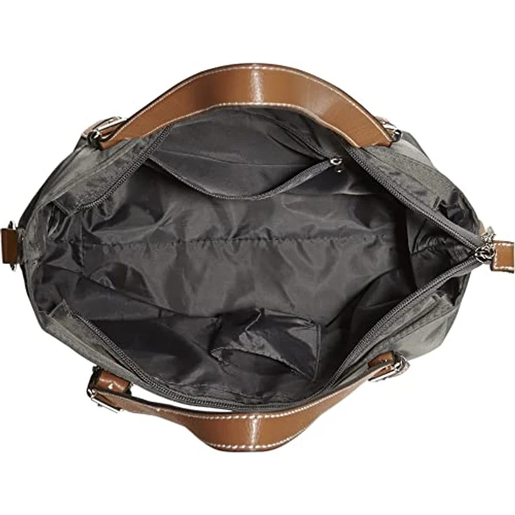 Picard Shopper PICARD Shopper Sonja aus Nylon, sportiver Shopper mit robuster Feinnylon und Lederoptik, schwarz – Bild 5