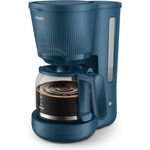 Philips HD7411/70 Serie 3000, Filterkaffeemaschine mit 1,3L Fassungsvermögen, blau, Anti-Tropf und Warmhaltefunktion