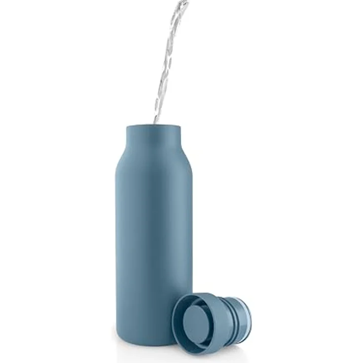 Eva Solo Urban Isolierflasche, 0.5 Liter, doppelwandig, dustblue, spülmaschinengeeignet – Bild 3