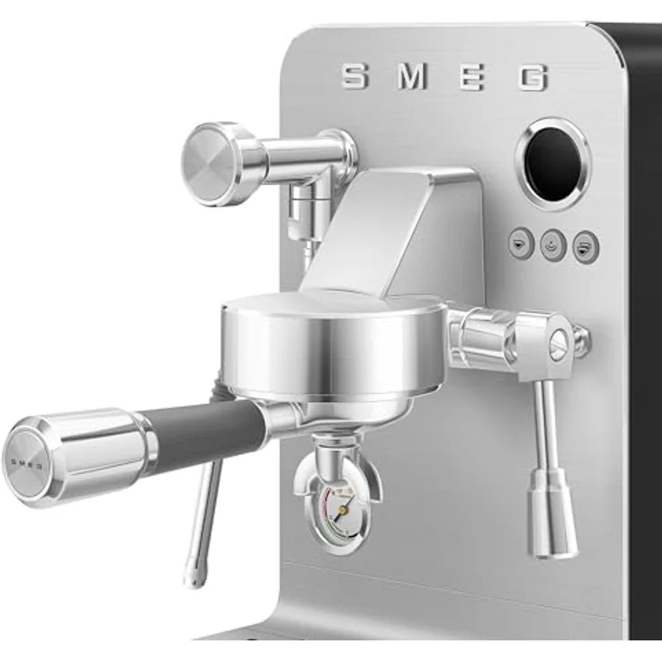 Smeg EMC02BLMEU Minipro-Espressomaschine, Plastic mit leistungsstarker 15-Bar-Pumpe und professionellem 58-mm-Siebträger – Bild 4