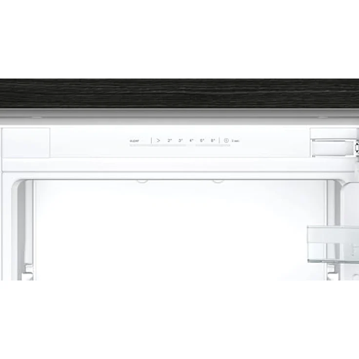 SIEMENS KI85NNFE0 iQ100 Einbau-Kühl-Gefrier-Kombination, 177,2 x 54,1 cm, 150 L Kühlen + 99 L Gefrieren, noFrost, autoAirflow, LED-Licht - Elegantes Edelstahl-Design – Bild 3