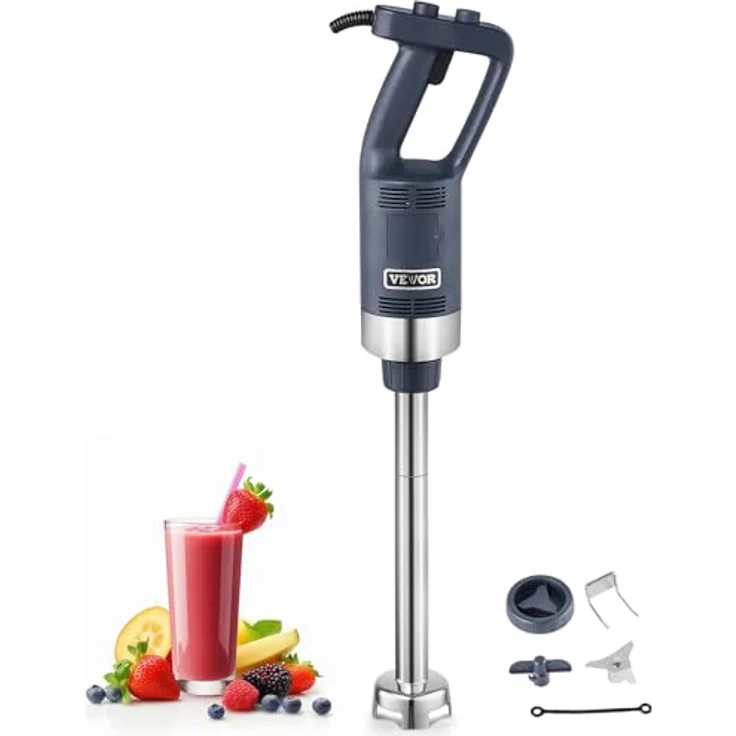 VEVOR Kommerzieller Stabmixer, 500 W Hochleistungs-Handmixer mit 16 Zoll Edelstahlklinge und variabler Geschwindigkeit, tragbarer Mixer für Suppen und Saucen – Bild 1