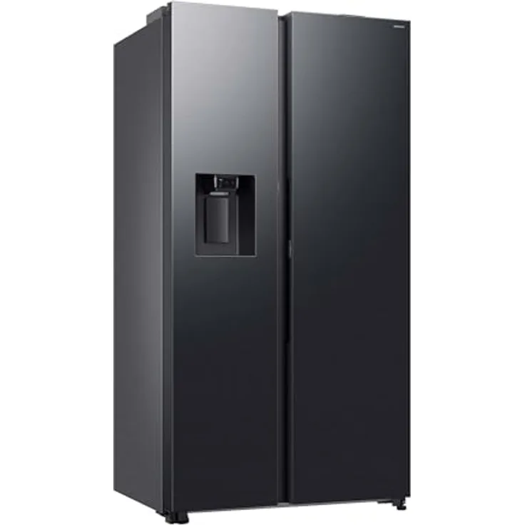 Samsung RS80F66KBFEF Kühl-Gefrier-Kombination, Premium Black Steel, AI Voice Control, Auto Open Door, AI Energy Mode, Twin Cooling Plusᵀᴹ, SpaceMaxᵀᴹ