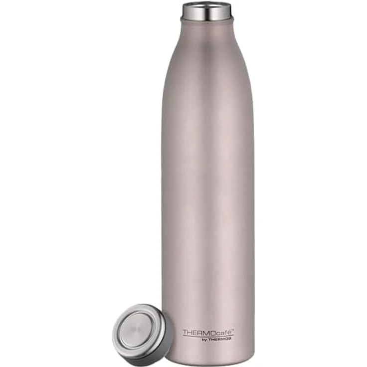 THERMOcafé by THERMOS TC BOTTLE, Isolierflasche 0,75l in rose mat, Edelstahl, kohlensäurefest, 12h heiß, 24h kalt, Auslaufsicher, für Schule, Unterwegs & Büro – Bild 2
