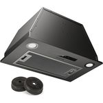 Klarstein Dunstabzugshaube 52cm, Abluft/Umluft-Dunstabzugshaube mit Filter, LED-Beleuchtung, Timer & Touch-Bedienfeld, Leise Einbau-Abzugshaube mit 439 m³/h Luftstrom, Edelstahl-Dunstabzug