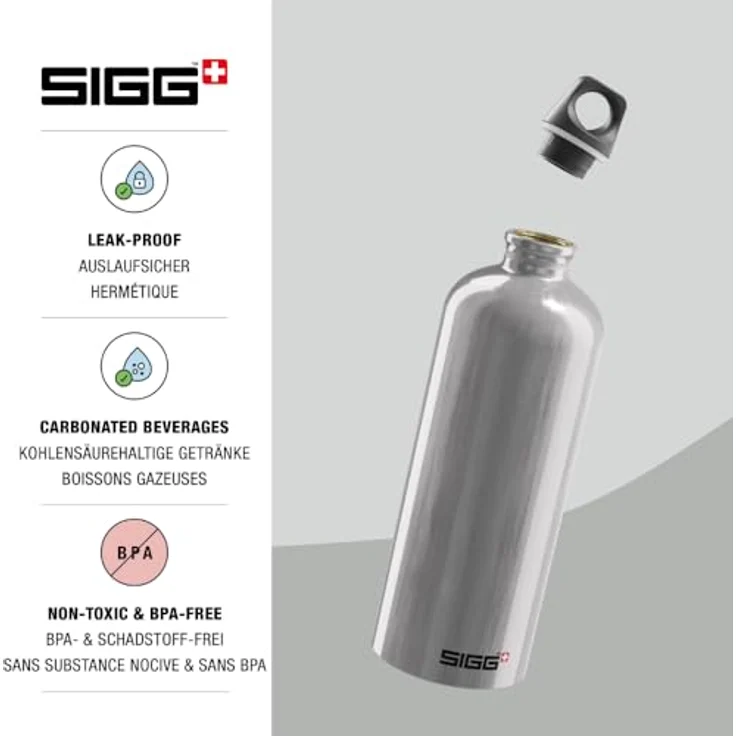 Sigg Trinkflasche Traveller, Silver, 1.0 l – Bild 4