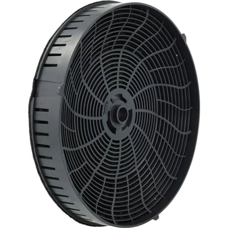 vhbw 2x Aktivkohlefilter kompatibel mit AEG X56263MP0, X56342SE10, DVE5960HB, X55342SE10, X08155BV-X, X08154BV-X, DVE5960HW Dunstabzugshaube, Schwarz – Bild 3