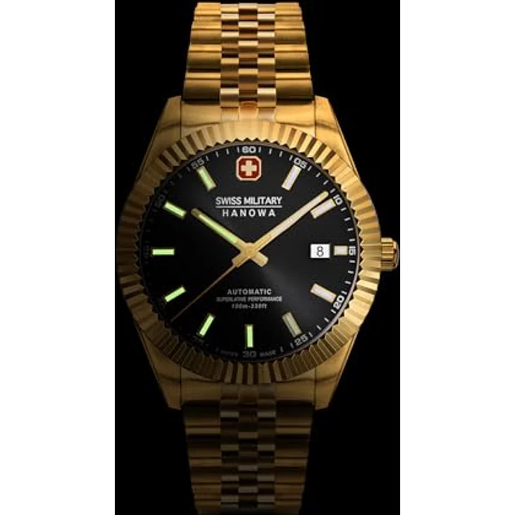 Swiss Military Hanowa Herren Analog Schweizer Automatikwerk Uhr mit Edelstahl Armband SMWGL0002110 – Bild 5