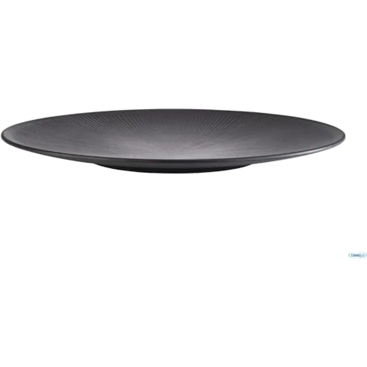 APS 85066 Teller NERO, Ø 42 cm, Höhe 3,5 cm, Melamin, schwarz