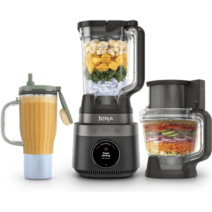 Ninja CrushBOSS 3-in-1-Küchensystem mit Food Processor und Becher – Onyx in Onyx | LB401EUBK | von SharkNinja