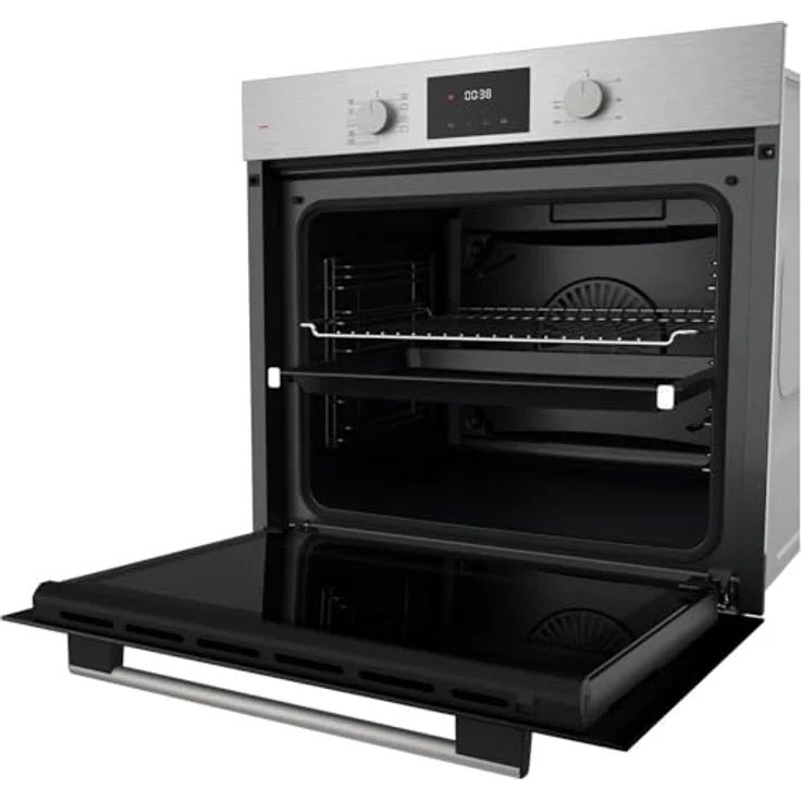Böhme Einbaubackofen HB60F78PPX und Gasline GAE60HY, Edelstahl, 78L, 9 Funktionen, Heißluft, 2 Gasbrenner, 2 Elektro-Kochzonen – Bild 5