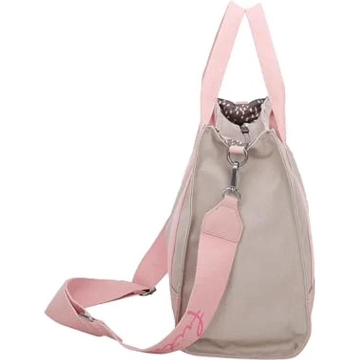 Fritzi aus Preußen, Handtasche, große Canvas Tasche 40 cm, abnehmbarer Schulterriemen, Beige – Bild 5