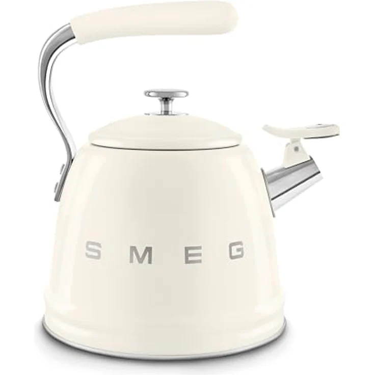 "Smeg Wasserkocher WKF01CR Wasserkessel Creme, 50er-Jahre-Design, 2,3 Liter Fassungsvermögen, für alle Herdarten geeignet" – Bild 3
