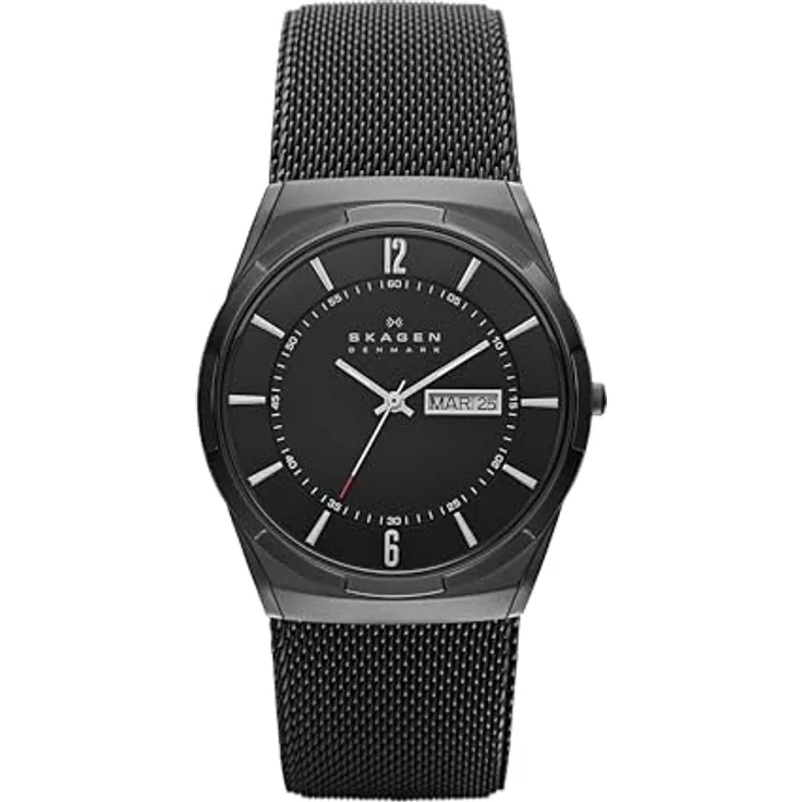 Skagen Herren Uhr Armbanduhr Titan Edelstahl SKW6006