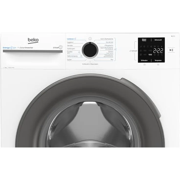 Beko BM3WFU4741W1 Waschmaschine, 7kg Frontlader mit SteamCure, Coldwash und ProSmart Inverter Motor, Weiß – Bild 8
