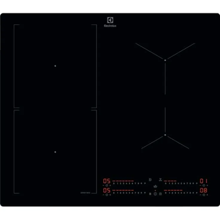 Electrolux KIS62453I, Einbau-Kochfeld 60 cm, Serie 700, 4 Brenner, flexibler Kombibereich, Hob2Hood, SenseBoil, Slider Touch-Steuerung, Kindersicherung