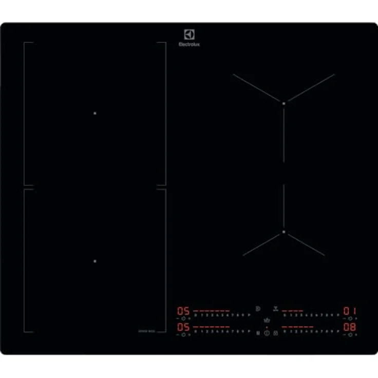 Electrolux KIS62453I, Einbau-Kochfeld 60 cm, Serie 700, 4 Brenner, flexibler Kombibereich, Hob2Hood, SenseBoil, Slider Touch-Steuerung, Kindersicherung – Bild 1