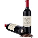 BUTLERS Pfeffermühle Rotweinflasche WINE - schwarzer Gewürzstreuer in modernem Design (30 cm) Holz, Mahlwerk aus rostfreiem Edelstahl