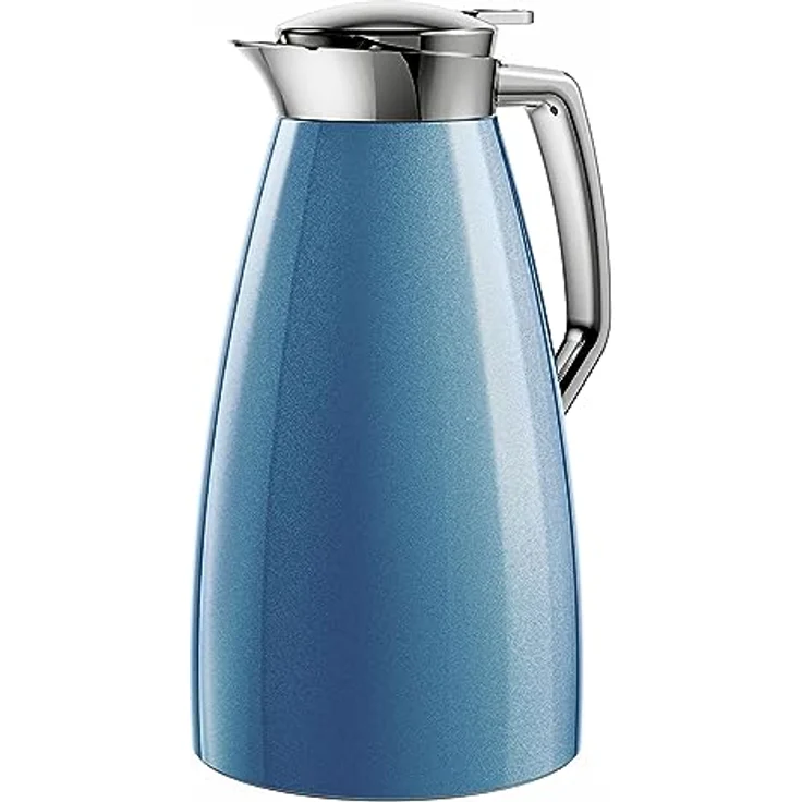 Emsa F4140400 Plaza Isolierkanne, 1 Liter, blau – Bild 2