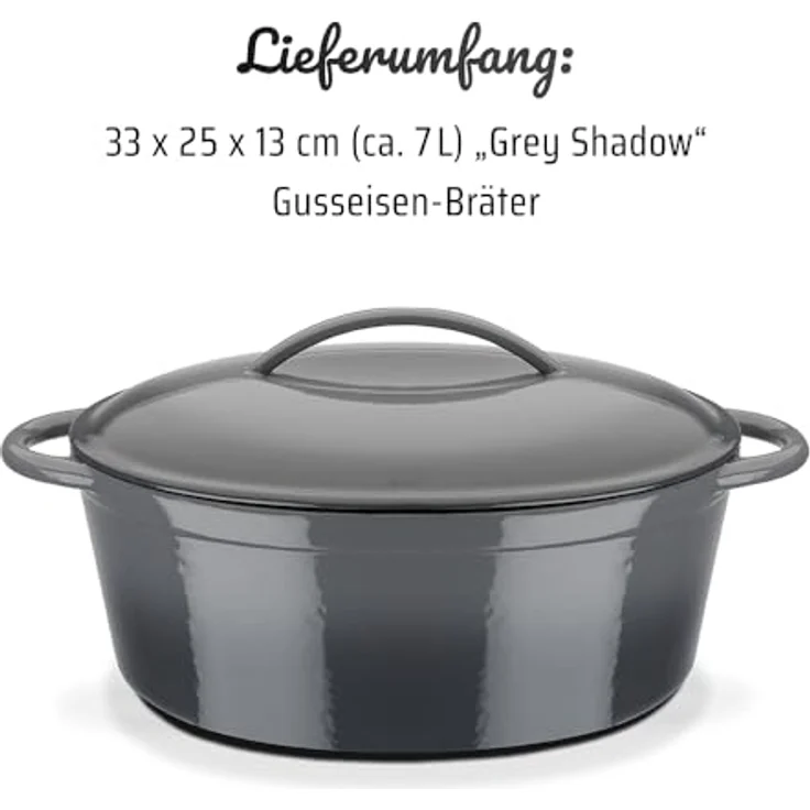 GSW Bräter »grey«, Gusseisen, (1-tlg), Induktion – Bild 8