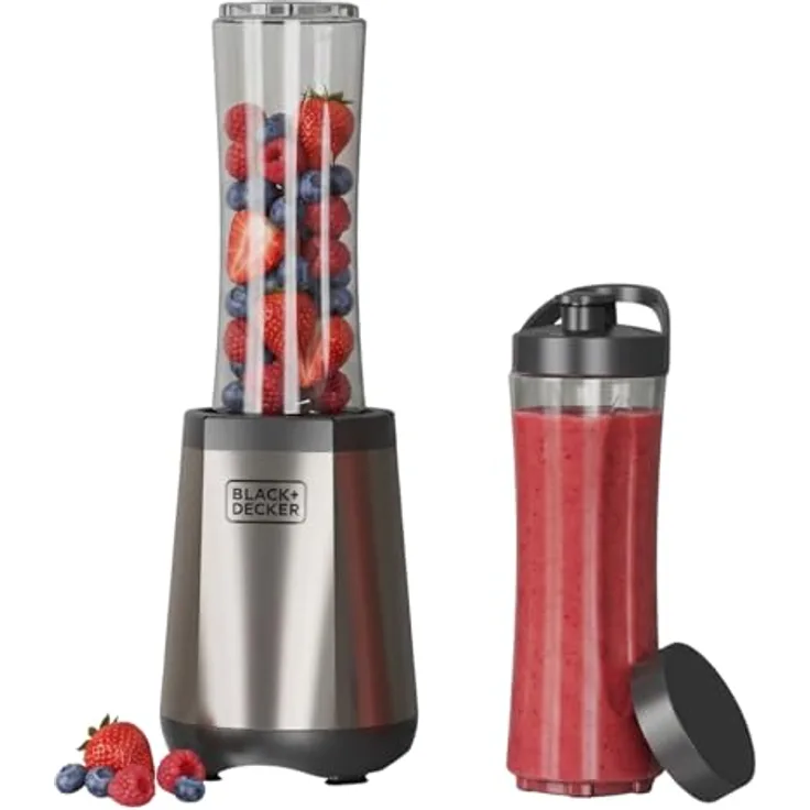 Black & Decker Bxjb12004e, Standmixer in Silber mit EU Plug 220V